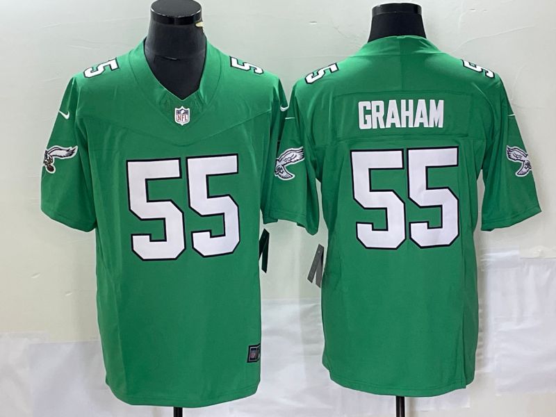 Men Philadelphia Eagles #55 Graham Green Nike Throwback Vapor Limited NFL Jersey->philadelphia eagles->NFL Jersey